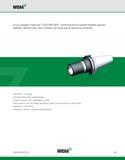 819 WIDIA For any applications higher than 12,000 RPM, WIDIA recommends that the complete toolholder assembly (toolholder, retention knobs, collets, Каталог WIDIA 2011 Инструментальная оснастка для металлорежущих станков Вспомогательный инструмент для оборудования Адаптеры Насадки Оправки Патроны Стр. F39 ENG