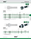 879 WIDIA R8 Shank Tools End Mill Adapters Shell Mill Adapters ERICKSON EM IN-R8 L9 order number catalog number D1 D2 L1 L9 lock screw wrench size lo Каталог WIDIA 2011 Инструментальная оснастка для металлорежущих станков Вспомогательный инструмент для оборудования Адаптеры Насадки Оправки Патроны Стр. G27 ENG