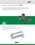910 WIDIA Erickson HC Hydraulic Chuck Sleeves Drilling Erickson Hydraulic Reduction Sleeves are specially designed for high-precision clamping of str Каталог WIDIA 2011 Инструментальная оснастка для металлорежущих станков Вспомогательный инструмент для оборудования Адаптеры Насадки Оправки Патроны Стр. I2 ENG