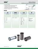 915 WIDIA Collets and Sleeves SMC Milling Chuck Sleeves Catalog Numbering System One-piece design Cutting tool must be cylindrical and have a through Каталог WIDIA 2011 Инструментальная оснастка для металлорежущих станков Вспомогательный инструмент для оборудования Адаптеры Насадки Оправки Патроны Стр. I7 ENG