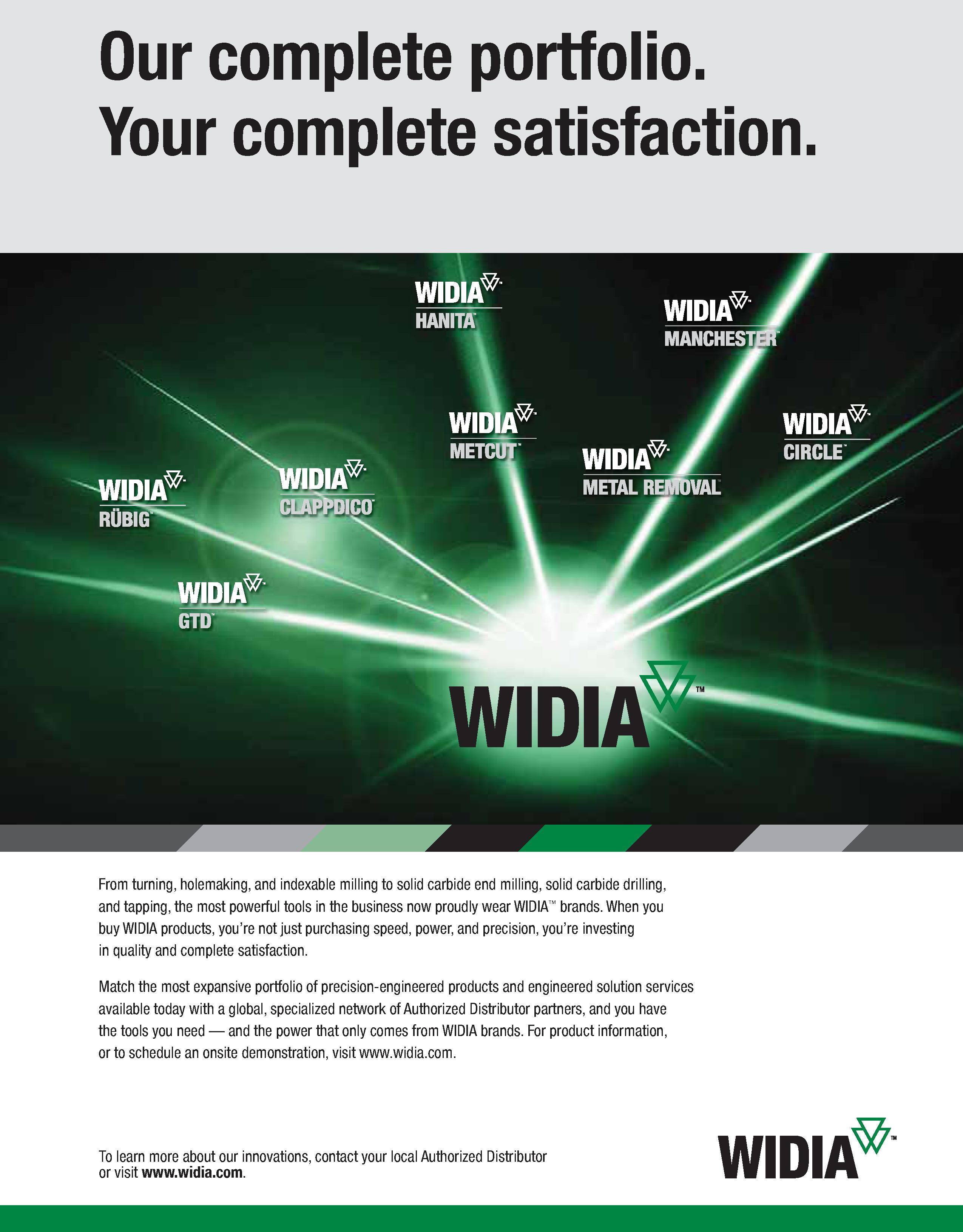 961 Our complete portfolio Your complete satisfaction From turning, holemaking, and indexable milling to solid carbide end milling, solid carbide dri Каталог WIDIA 2011 Инструментальная оснастка для металлорежущих станков Вспомогательный инструмент для оборудования Адаптеры Насадки Оправки Патроны Стр. I53 ENG