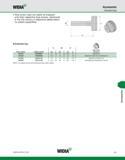 1013 WIDIA Accessories Extended Caps Stop screw caps can easily be snapped onto their respective stop screws, referenced in the first column in respec Каталог WIDIA 2011 Инструментальная оснастка для металлорежущих станков Вспомогательный инструмент для оборудования Адаптеры Насадки Оправки Патроны Стр. J23 ENG