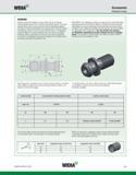1023 WIDIA Accessories Retention Knobs WARNING Retention knobs are available in various styles and are not always interchangeable because all are mach Каталог WIDIA 2011 Инструментальная оснастка для металлорежущих станков Вспомогательный инструмент для оборудования Адаптеры Насадки Оправки Патроны Стр. J33 ENG