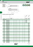 480 Обработка канавок и отрезка WMT Цельные державки WIDIA Обработка наружных канавок и отрезка E30 WIDIA (продолжение) Каталог WIDIA 2017 Инструмент металлорежущий Токарные резцы и державки с режущими сменными пластинами для наружного внутреннего точения канавок Отрезки Резьбонарезания Стр. E30