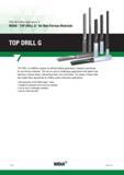 1486 Difficult Drilling Applications Widia TOP DRILL G for Non-Ferrous Materials TOP DRILL G 7 TOP DRILL G is Widia’s solution for difficult drilling ap Каталог WIDIA 2017 Металлорежущий инструмент Стационарный и вращающийся для металлообрабатывающих станков и оборудования Стр. T118 ENG