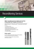 1610 Widia Reconditioning Services Optimise the Total Value of Metalcutting Tools Throughout Their Entire Life Widia Reconditioning Services optimise th Каталог WIDIA 2017 Металлорежущий инструмент Стационарный и вращающийся для металлообрабатывающих станков и оборудования Стр.  ENG