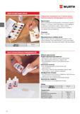 104 НАБОР РЕТУШИРУЮЩИХ КРАСОК WURTH Применение Краски разбавляются растворителем поставляемым вместе с набором С помощью пластиковой фольги можно проверит Каталог WURTH 2014 Химия Инструмент Крепежные изделия Электротехническая продукция Оборудование и материалы для автосервиса Стр. 104