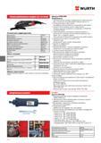 410 УГЛОВАЯ шлифовальная машина SWS 230 POWER Технические характеристики Напряжение 230 В Класс защиты II Потребляемая мощность 2500 Вт Полезная мощность Каталог WURTH 2014 Химия Инструмент Крепежные изделия Электротехническая продукция Оборудование и материалы для автосервиса Стр. 410