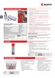 52 КЛЕИ ДЛЯ ЛОБОВЫХ СТЕКОЛ WURTH 2K TURBO Технические данные Химическая основа преполимер полиуретана Цвет черный Температура применения + 10 +35 C Время обработки 8-12 мин Каталог WURTH 2015 Инструмент Материалы Крепеж Оборудование Стр. 52