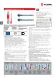 282 ИНЖЕКЦИОННАЯ СИСТЕМА WURTH W-VIZ/S M8 - M16 для инжекционной массы WIT-VM100 (WIT-EA150) для использования с монтажным пистолетом Артикул 0891 00 Каталог WURTH 2016 Режущий и слесарный инструмент Продукция химическая и электротехническая Крепежные изделия Расходные и абразивные материалы Стр. 282