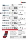 376 Бор-фрезы твердосплавные Wurth d1, мм d2, мм 12, мм 11, мм Масса, г Артикул 3 3 6 38 4 0616 005 000 6 6 10 50 19 0616 005 011 8 6 15 60 20 0616 0 Каталог WURTH 2016 Режущий и слесарный инструмент Продукция химическая и электротехническая Крепежные изделия Расходные и абразивные материалы Стр. 376