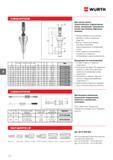 638 СЪЕМНИК ВНУТРЕННИЙ WURTH A B мм C мм D мм E мм F G мм H мм Артикул 5-8 4 10 64 1 06 12 26 M1 0 0714 525 051 8 - 12 6,8 15 64 1 06 14 26 M1 0 0714 Каталог WURTH 2016 Режущий и слесарный инструмент Продукция химическая и электротехническая Крепежные изделия Расходные и абразивные материалы Стр. 638