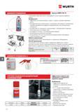 750 WURTH дезинфектор кондиционера Артикул 00893 764 10 Специальный спрей для очистки и дезинфекции систем кондиционирования воздуха Особенности Эффе Каталог WURTH 2016 Режущий и слесарный инструмент Продукция химическая и электротехническая Крепежные изделия Расходные и абразивные материалы Стр. 750