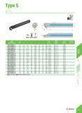 323 TypeS SVZ R/L Tin mm w tB 7jc L Specification Min dia d F Li L H a Insert Screw Wrench water hole H'J' inxs S16N-SVZBR/L11 22 16 11 5 27 160 15 1 Каталог DEREK 2017 Инструмент металлорежущий и станочная оснастка Фрезы концевые твердосплавные и с режущими сменными пластинами Резцы Державки Расточные головки Стр. D68
