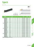 343 TypeQ QF D RR mm D MM W Specification (m in-max) WMT H B L F W Insert Screw Wrench QFFD 2525RR10-48H 48-66 10 25 25 150 26 3 ZTFD0303-MG GS060250 Каталог DEREK 2017 Инструмент металлорежущий и станочная оснастка Фрезы концевые твердосплавные и с режущими сменными пластинами Резцы Державки Расточные головки Стр. D88