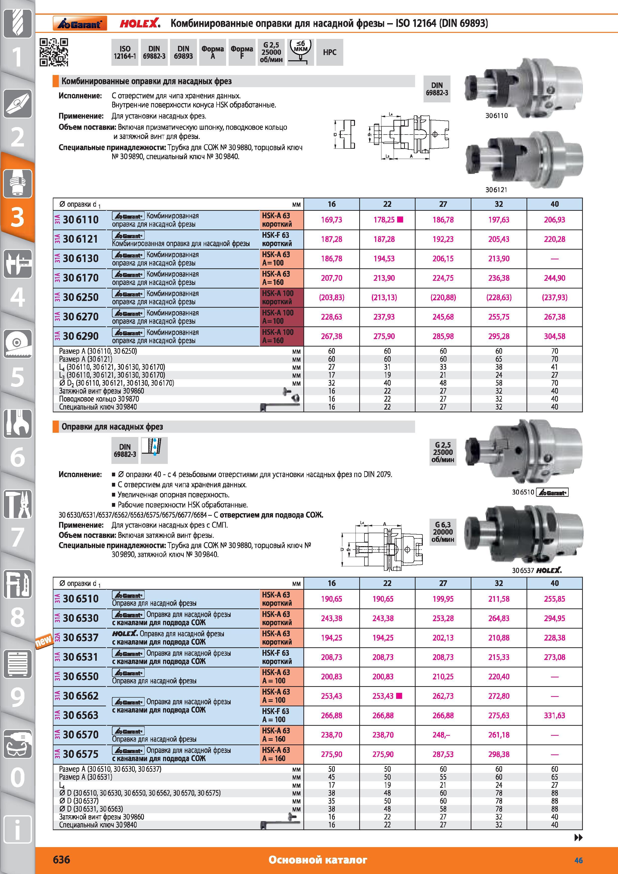 636 Комбинированные оправки для насадной фрезы от Hoffmann Group ISO 12164 (DIN 69893) 0&0 0 ISO 12164-1 DIN 69882-3 DIN 69893 Форма A Форма F G25 25000 о Каталог HOFFMANN GROUP 2015 № 46 на русском Инструмент Оборудование Инвентарь Комплексные технологические решения и поставки Стр. 636