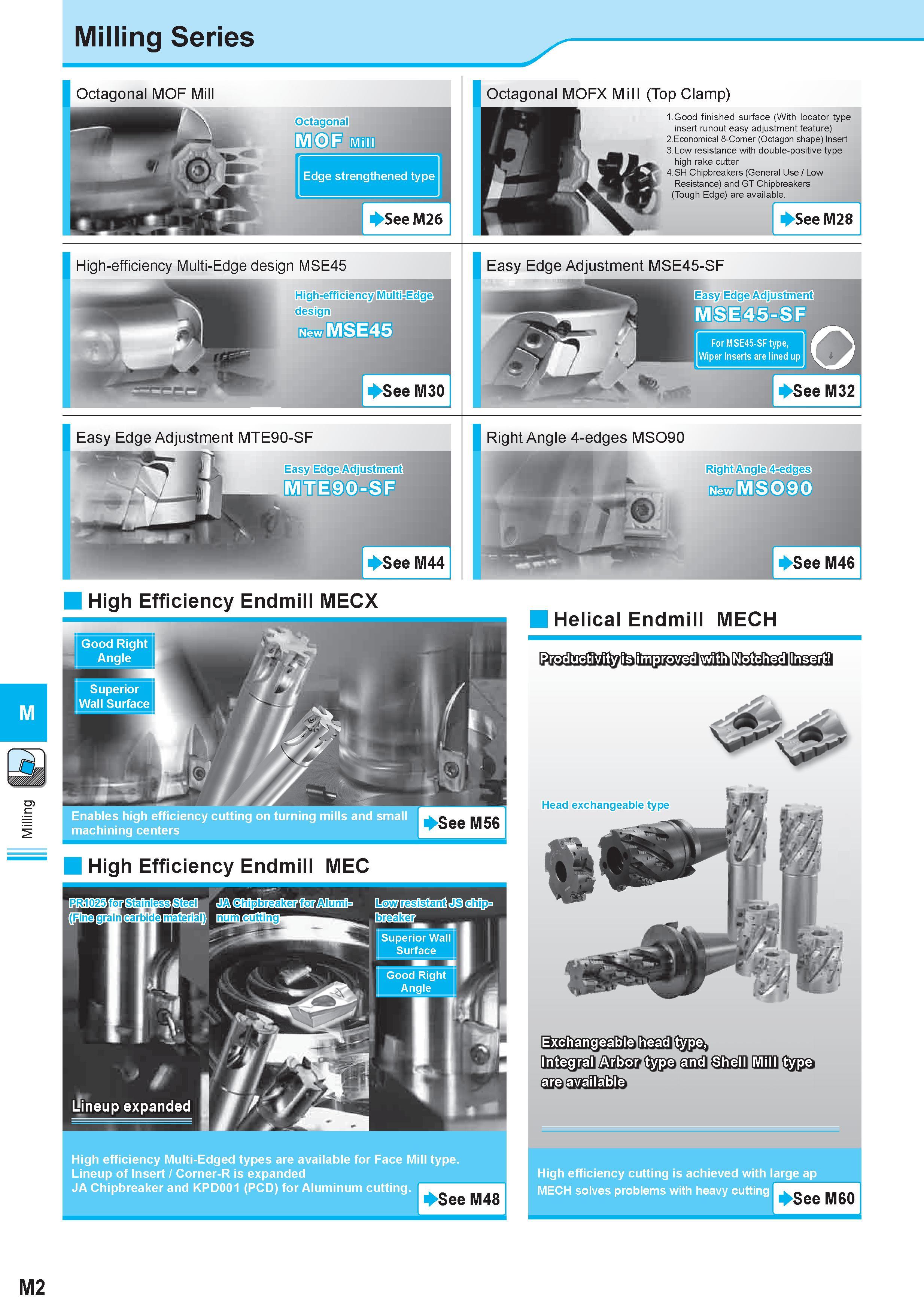 591 Milling Milling Series Octagonal MOF Mill Octagonal MOF Edge strengthened type Octagonal MOFX Mill (Top Clamp) 1 Good finished surface (With locator ty Каталог KYOCERA 2011 Металлорежущий инструмент для точения фрезерования сверления на металлообрабатывающем оборудовании Стр. M2 ENG