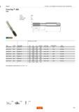 245 CoroTap для обработки нескольких групп материалов CoroTap 400 E596 THFT THCHT ULDR (xTD) COATING UNC C 2 5 CrN P M N S Размеры мм дюйм TDZ TCTR Код заказа TD LF LU T Каталог SANDVIK COROMANT 2013 Метчики и инструментальная оснастка для резьбонарезания Стр. 243