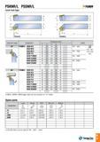 84 PSKNR/L PSSNR/L -Tunri Lever lock type Approach angle Designation Dimension (mm) Insert h b l1 l2 f 75° PSKNR/L 2020 K12 20 20 125 25 25 SN 1204 Q A2R Каталог TAEGUTEC 2016 Металлорежущий инструмент для токарных станков Резцы Державки Сменные режущие пластины Сверла монолитные и сборные Стр. A81 ENG