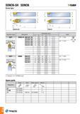 91 SDNCN-SH SDNCN -Tuh/t Screw type Approach angle Designation Dimension (mm) Insert h b l1 l2 f 62 5° SDNCN-SH 0808 K07-SH 8 8 125 15 4 DC T 0702 £3 A 2 Каталог TAEGUTEC 2016 Металлорежущий инструмент для токарных станков Резцы Державки Сменные режущие пластины Сверла монолитные и сборные Стр. A88 ENG