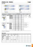 96 STGCR/L-SH STGCR/L -Tunri Screw type Approach angle Designation Dimension (mm) Insert h b l1 l2 f b1 91° STGCR/L 0808 E08-SH 8 8 70 11 8 2 TC T 0802 1 Каталог TAEGUTEC 2016 Металлорежущий инструмент для токарных станков Резцы Державки Сменные режущие пластины Сверла монолитные и сборные Стр. A93 ENG