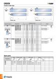 125 CRDCN -Tuh/t Ceramic holder type Approach angle Designation Dimension (mm) Insert h b l1 l2 f 45° CRDCN 2525 M06-120 25 25 150 28 12 5 RCGX 060600 £j Каталог TAEGUTEC 2016 Металлорежущий инструмент для токарных станков Резцы Державки Сменные режущие пластины Сверла монолитные и сборные Стр. A122 ENG