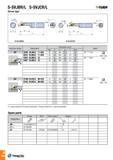 199 S-SVJBR/L S-SVJCR/L -Tuh/t Screw type Approach angle Designation Dimension (mm) Insert dg7 h l1 l2 f Dmin 52° S20R SVJBR/L 11-D25 20 19 200 37 5 2 25 Каталог TAEGUTEC 2016 Металлорежущий инструмент для токарных станков Резцы Державки Сменные режущие пластины Сверла монолитные и сборные Стр. A196 ENG