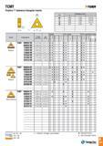 298 TCMT -Tunri Positive 7° clearance triangular inserts 47 Size Dimension (mm) d r 09 5 56 2 38 0 4-0 8 11 6 35 2 38 0 2-0 8 16 9 52 3 97 0 4-1 2 22 12 7 Каталог TAEGUTEC 2016 Металлорежущий инструмент для токарных станков Резцы Державки Сменные режущие пластины Сверла монолитные и сборные Стр. A295 ENG