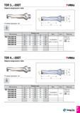118 TDR 3 -20DT T-DRILL Сверло модульного типа Обозначение Размеры (мм) Винт Ключ Пластина D d D3 L2 L1 TDR 3160-20DT-06 16 20 32 68 48 TS 22052I/HG Каталог TAEGUTEC 2016 Сборный и монолитный вращающийся инструмент для металлообработки на металлорежущих станках и обрабатывающих центрах с числовым программным управлением Стр. D47