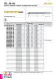 129 TCD S0-12D 3SBBla, SiMSjS Свёрла со сменными головками - цилиндрический хвостовик Глубина сверления 12xD Обозначение Размеры (мм) Ключ Диапазон д Каталог TAEGUTEC 2016 Сборный и монолитный вращающийся инструмент для металлообработки на металлорежущих станках и обрабатывающих центрах с числовым программным управлением Стр. D58