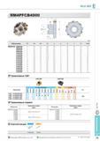 411 Фрезы Korloy Rich Mill RM4PFCB4000 Применяемые СМП LNEX-MM LNMX-MM Применяемые оправки Обозначение Твердый сплав с покрытием Кермет NCM325 NCM335 NC5330 LN Каталог KORLOY 2013 Металлорежущий инструмент Точение Фрезерование Сверление Инструментальная оснастка Стр. E75