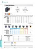 494 Фрезы Korloy Future Mill FMAC(M) 3000 Обозначение Метрическая система Применяемые СМП SEET-MF SEET-MM SEET-MA SEXT-MF SEXT-MM SEXT-MR SEEW SEEW-W Обозначен Каталог KORLOY 2013 Металлорежущий инструмент Точение Фрезерование Сверление Инструментальная оснастка Стр. E158
