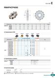 532 Rich Mill E RM4PHCP4000 И' (mm) Обозначение 0D 0D2 0d a b E W Т-макс RM4PHCP 408020R 6 80 41 5 25 4 6 35 28 22 19 8 17 410020R 8 1 Каталог KORLOY 2018 Инструмент и станочная оснастка Фрезы концевые монолитные по металлу Сверла спиральные Токарные расточные державки Цанговые патроны Стр. E101