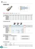 601 E Alpha Mill AMM1500 AA 90° AR: 7 5° 12 5° RR: -28° -6° (mm) Обозначение 0D 0d 0di 1 L M ар АММ 15010HR-M06 1 10 9 5 6 5 25 40 M06 Каталог KORLOY 2018 Инструмент и станочная оснастка Фрезы концевые монолитные по металлу Сверла спиральные Токарные расточные державки Цанговые патроны Стр. E170