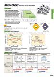 215 MB4020 SINTERED ALLOY MACHINING FEATURES High cutting edge strength Newly developed special binder provides high cutting edge strength Burrs and pl Каталог MITSUBISHI 2015 Токарный и вращающийся инструмент Инструментальные решения для оборудования Стр. B009 ENG