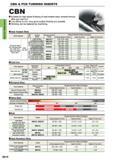 216 CBN & PCD TURNING INSERTS CBN & PCD TURNING INSERTS CBN i Suitable for high speed finishing of heat treated steel sintered ferrous alloy and cast i Каталог MITSUBISHI 2015 Токарный и вращающийся инструмент Инструментальные решения для оборудования Стр. B010 ENG