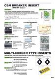 219 CBN BREAKER INSERT BM BF Breaker) FEATURES APPLICATION AREA Chip Breaker Geometry Designed for Excellent Chip Control Radial chip breaker ensures o Каталог MITSUBISHI 2015 Токарный и вращающийся инструмент Инструментальные решения для оборудования Стр. B013 ENG