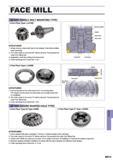 1305 FACE MILL QF2000 (SINGLE BOLT MOUNTING TYPE) One Piece Type ( 0160) FEATURES 1 Simply turning a clamp bolt fixed to the adapter a few times enables Каталог MITSUBISHI 2015 Токарный и вращающийся инструмент Инструментальные решения для оборудования Стр. M013 ENG