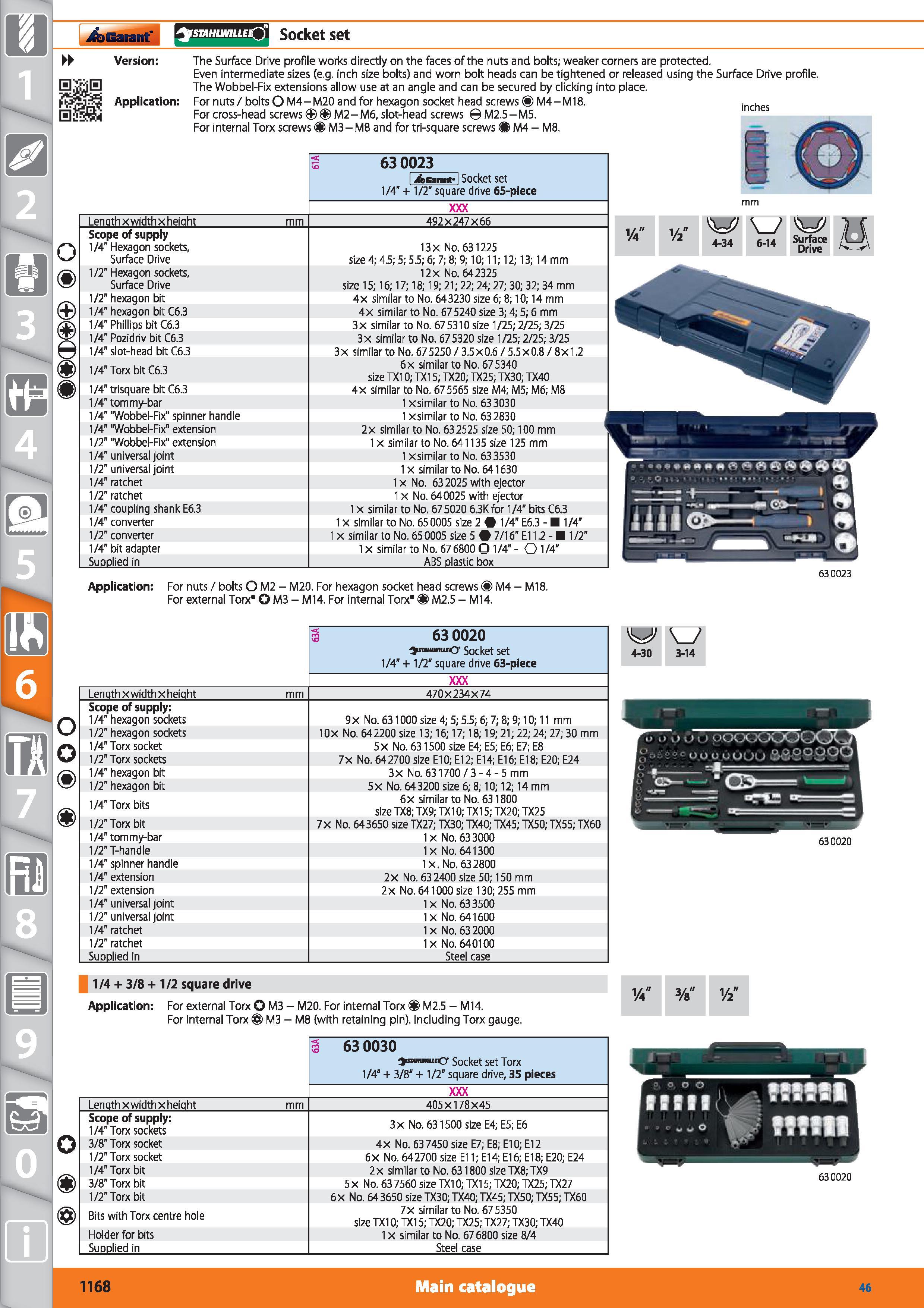 1168 smfiwiucO’ Socket set 4-34 w 6-14 Surface Drive n Length x widthx height 492X247X66 Scope of supply 1/4” Hexagon sockets, Surface Drive 1/2 Hexag Каталог HOFFMANN GROUP 2015 Инструмент режущий слесарный измерительный абразивный Оборудование Комплексные поставки для промышленных предприятий Стр. 1168 ENG