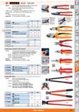 1351 Weidmuller 3E HOLEX Cable cutter Version Head with sickle-shaped blades Handles with plastic grips Cuts smoothly and cleanly without crushing 73 Каталог HOFFMANN GROUP 2015 Инструмент режущий слесарный измерительный абразивный Оборудование Комплексные поставки для промышленных предприятий Стр. 1351 ENG