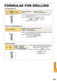 1639 Formulae for drilling Cutting speed Feed of the main spindle (vf) What is the drilling time required for drilling a 30mm length hole in alloy steel Каталог MITSUBISHI 2015 Токарный и вращающийся инструмент Инструментальные решения для оборудования Стр. Q027 ENG