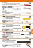 787 Dämmstoffmesser 84 5150 - Stabiler Griff aus Zinkdruckguss, pulverbeschichtet, mit 1 extralangen, feststehenden Klinge aus Spezialstahl Einfaches Каталог HOFFMANN GROUP 2016 Ручной слесарно-монтажный и контрольно-измерительный инструмент и приборы для предприятий машиностроения и мастерских сервисного обслуживания 47 версия издания Стр. 787 DEU