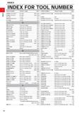 36 INDEX FOR TOOL NUMBER ORDER NUMBER PRODUCT NAME PAGE ORDER NUMBER PVPN R/LOOOOOOO PWNNOOOOOOO POOOW PWLN R/LOOOCXXX) PCXX3WS MP holder C020, 0020 Каталог MITSUBISHI 2020 Режущий инструмент для станков по металлу Фрезы концевые монолитные из твердого сплава и сборные со сменными режущими пластинами Резцы Сверла Стр. 14