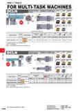 600 HSK-T TOOLS FOR MULTI-TASK MACHINES External turning DOUBLE CLAMP type Facing Left hand tool holder only Finish Light Medium FP LP MP Jj g Bj (12 Каталог MITSUBISHI 2020 Режущий инструмент для станков по металлу Фрезы концевые монолитные из твердого сплава и сборные со сменными режущими пластинами Резцы Сверла Стр. H008