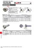 1216 INDEXABLE MILLING FACE MILLING HIGH EFFICIENCY CUTTING FOR CAST IR0N> m e 45° i Q ' ml AOX445 Cast Iron Solid CBN octagonal double Fig1 sided ins Каталог MITSUBISHI 2020 Режущий инструмент для станков по металлу Фрезы концевые монолитные из твердого сплава и сборные со сменными режущими пластинами Резцы Сверла Стр. M060