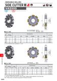 1248 INDEXABLE MILLING INDEXABLE MILLING SIDE CUTTER S £ VAS500 M 1 Steel Cast Iron OAL I HALF SIDE Max Cutting Diameter DC : 0660mm Max Depth of Cut Каталог MITSUBISHI 2020 Режущий инструмент для станков по металлу Фрезы концевые монолитные из твердого сплава и сборные со сменными режущими пластинами Резцы Сверла Стр. M092