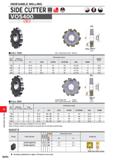 1250 INDEXABLE MILLING INDEXABLE MILLING SIDE CUTTER S £ VOS4QO K 1 OAL I HALF SIDE Max Cutting Diameter DC : 0400mm DC (mm) Effective No ofTeeth Dime Каталог MITSUBISHI 2020 Режущий инструмент для станков по металлу Фрезы концевые монолитные из твердого сплава и сборные со сменными режущими пластинами Резцы Сверла Стр. M094
