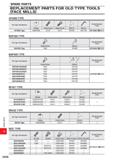 1736 SPARE PARTS REPLACEMENT PARTS FOR OLD TYPE TOOLS (FACE MILLS) AF5000 TYPE Old Type Tool Number & Recommended Cutter Wedge Clamp Screw Adjust Scre Каталог MITSUBISHI 2020 Режущий инструмент для станков по металлу Фрезы концевые монолитные из твердого сплава и сборные со сменными режущими пластинами Резцы Сверла Стр. Q028