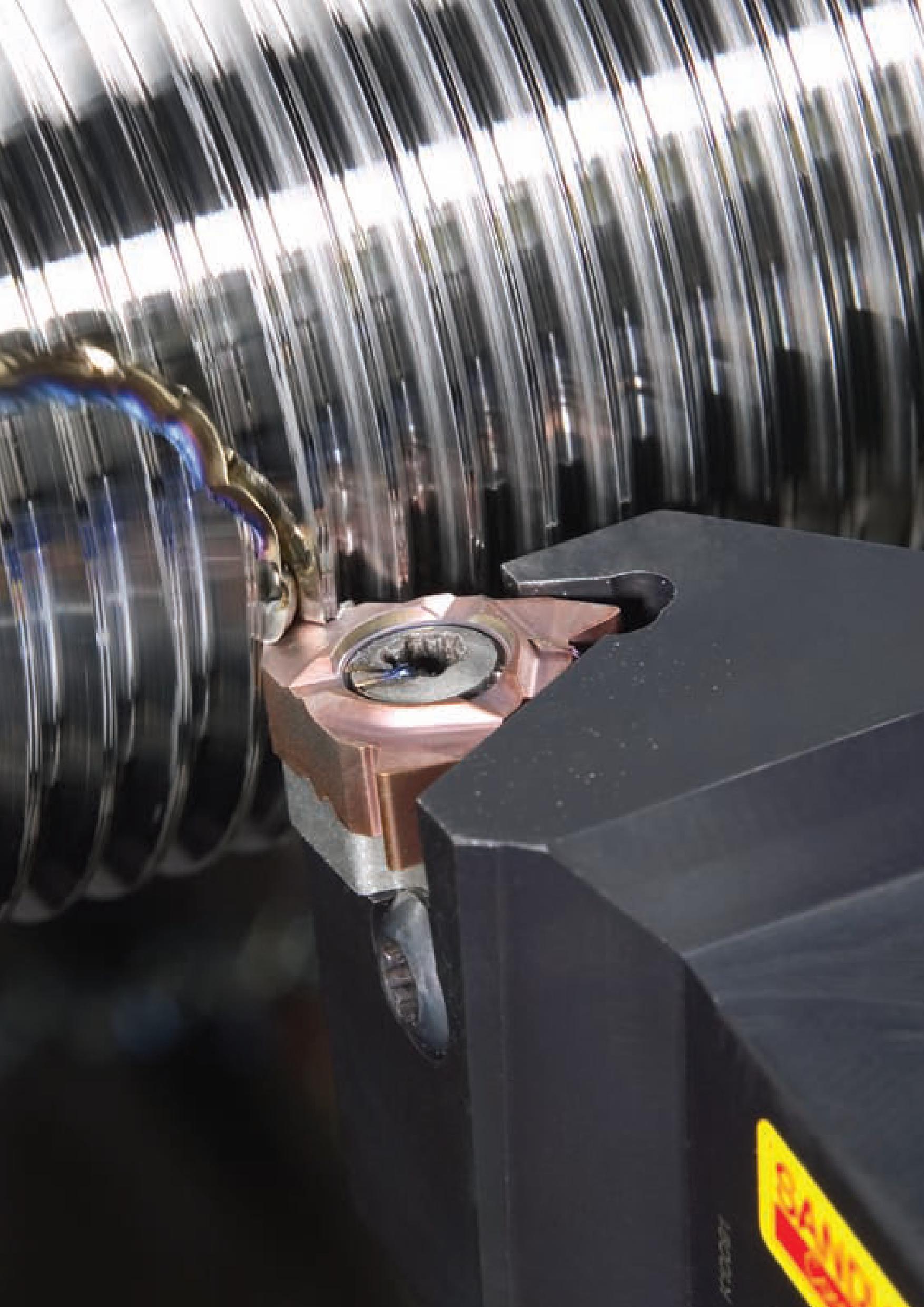 107 Красочная иллюстрация процесса механической обработки Сборный резьбовой наружный резец Sandvik с многолезвийной сменной твердосплавной пластиной Пособие SANDVIK COROMANT 2009 Обработка материалов резанием Металлорежущий инструмент и инструментальная оснастка для металлообрабатывающего промышленного оборудования Стр. 