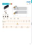 191 DRSN(RL) EXT P M K IR T E2PRAJVIET D I T85 N ŕ, ř= pj M ISO h =hL b f l, i т - i sf Ц DRSNR/L2525 M 12 25 25 32 150 31,6 -6 -6 0,80 GI083 DR12 o Каталог PRAMET 2019 Режущий инструмент Резцы с твердосплавными пластинами по металлу для точения и растачивания Концевые и насадные фрезы Сверла с СМП Расточные головки Стр. T185